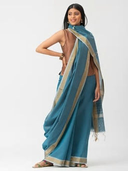 Fabindia - Cotton Silk Embroidered Sari