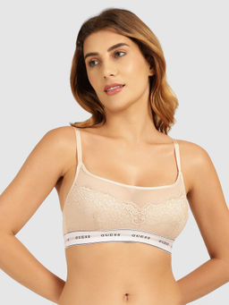 Guess - Beige Polyamide Belle Bralette