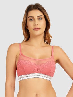 Guess - Pink Polyamide Belle Bralette