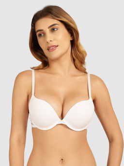 Guess - White Cotton Carrie Push Up Bra