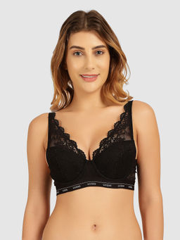 Guess - Black Polyamide Jane Bralette