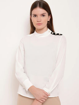 Kazo - White Elle Top