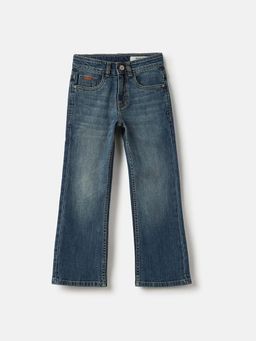 Blue Giraffe - Boys Solid Stretchable Bootcut Jeans