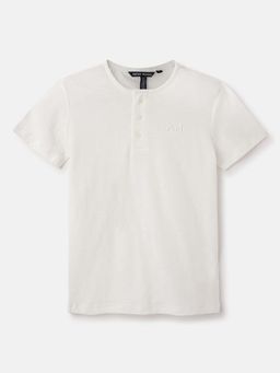 Antony Morato - Boys White Regular Fit Stretchable T-shirt