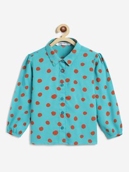 Campana - Girls Melody Style Polka Dots Printed Shirt