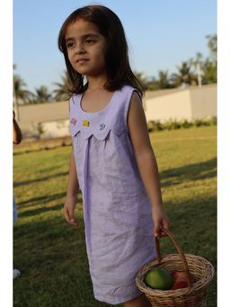 Funny Bones - Whispering Butterflies Pure Linen Dress