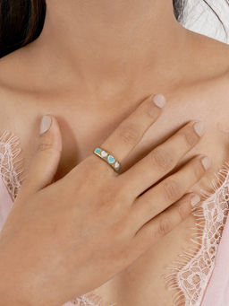 Joker and Witch - Joker & Witch Cara Blue And White Multicolour Ring