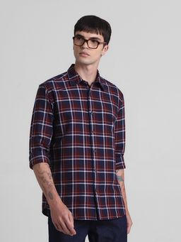 Jack & Jones - Men Multi-Color Checks Regular Fit Shirt