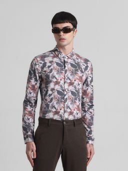Jack & Jones - Men Multi-Color Floral Print Slim Fit Shirt