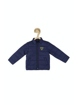 Allen Solly Junior - Boys Navy Textured Regular Fit Jacket