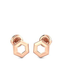 Candere by Kalyan Jewellers - 18K BIS Hallmark Rose Gold Earrings
