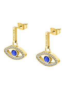 Police - Eye Women's Gold Plated Drop Earrings