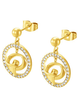 Police - Volute Women's Gold Plated Drop Earrings