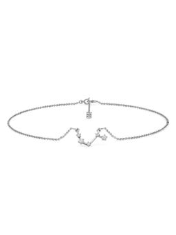 Candere by Kalyan Jewellers - Aries 18K White Gold and Diamond Anklet for Women