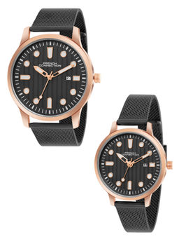 French Connection - Women Black Dial Analog Watch (FCN080BM) (M)