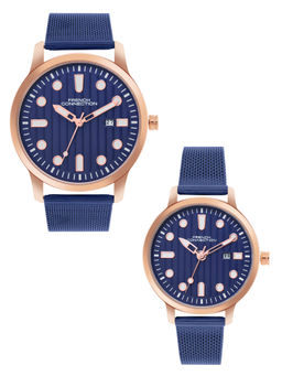 French Connection - Navy Blue Women Analog Watch (FCN080UM) (M)