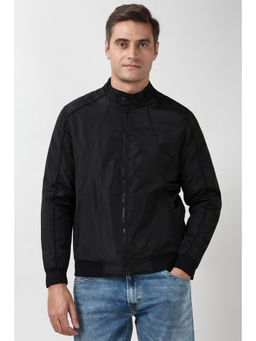 Peter England - Black Men Solid Casual Jacket