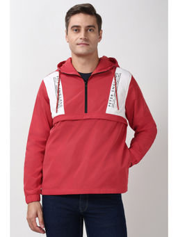 Peter England - Men Red Graphic Print Casual Jacket