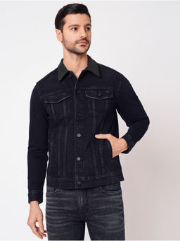 ROOKIES - Classic Cotton Denim Blue Full Sleeve Slim Fit Comfort Jacket