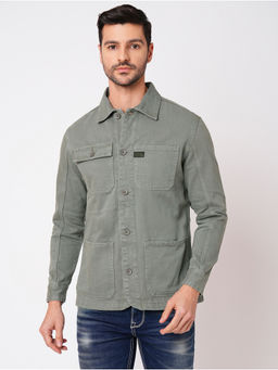 ROOKIES - Cotton Comfort Mastery Grey Elite Pure Cotton Full Sleeve Slim Fit Jacket