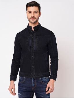 ROOKIES - Blue Classic Cotton Denim Full Sleeve Slim Fit Jacket