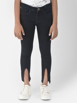 CRIMSOUNE CLUB - Girls Black Cut-Out Jeans