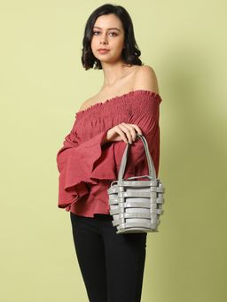 Haute Sauce - Women Grey Bucket Handbag