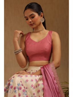 Soch - Women Pink Solid Padded Blouse