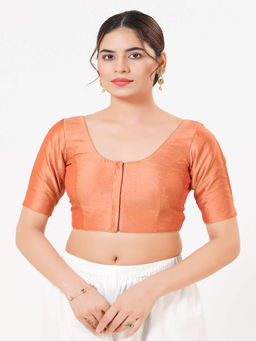 VAMAS - THE DESIGNER BLOUSES - Women Gold Woven Stitched Blouse