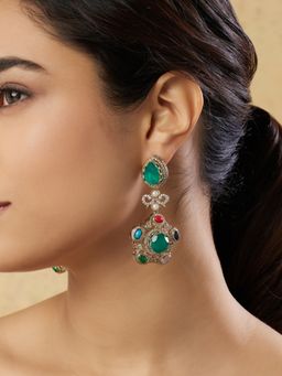 Indinoor - Oshinvi Kundan Polki Dangler Earrings