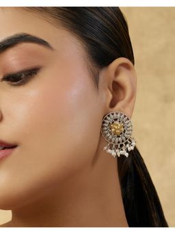 Indinoor - Taira Oxidised Drop Earrings