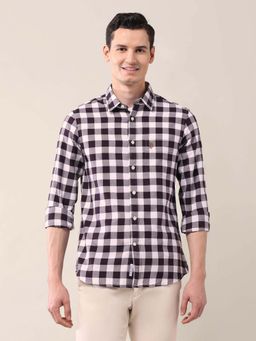 U.S. POLO ASSN. - Checks Multi-Color Full Sleeves Collar Neck Shirt