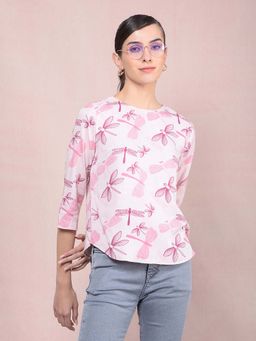 CRIMSOUNE CLUB - Women's Purple Printed Top