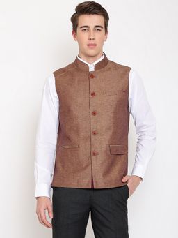 Cantabil Mens Camel Waist Coat