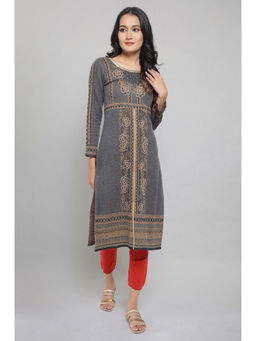 Aurelia - Grey Winter Kurta