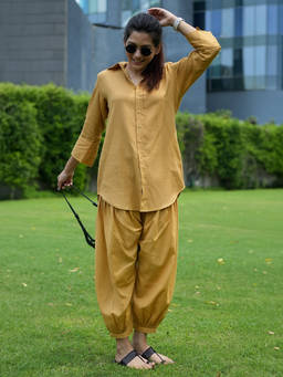 SURMA - Slow Life Co-Ord in Mustard