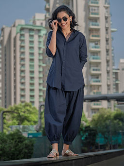 SURMA - Slow Life Co-Ord in Navy Blue
