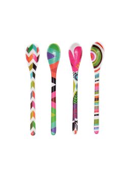 Blank Slate Home - French Bull Dessert Spoon Set Of 4 - Assorted