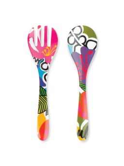 Blank Slate Home - French Bull Salad Server 2 Piece Set - Oasis