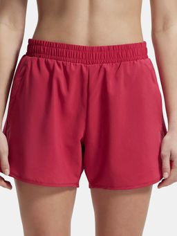 Jockey - MW72 Women Microfiber Elastane Active Wear Shorts -Peacoat - Granita