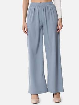 ALL WAYS YOU - Blue Solid/Plain Regular Palazzo