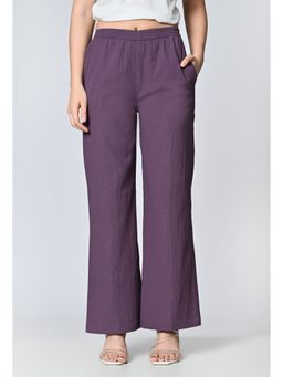 ALL WAYS YOU - Purple Textured Regular Palazzo