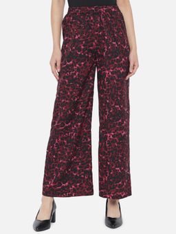 ALL WAYS YOU - Maroon Printed Regular Palazzo