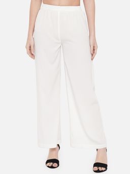 ALL WAYS YOU - White Solid/Plain Regular Palazzo
