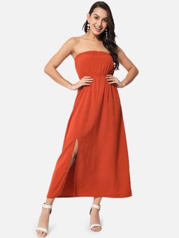 ALL WAYS YOU - Red Solid/Plain Regular Dress