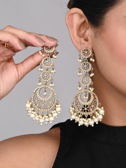 Anvik - Circle Long Drop Earring - Gold