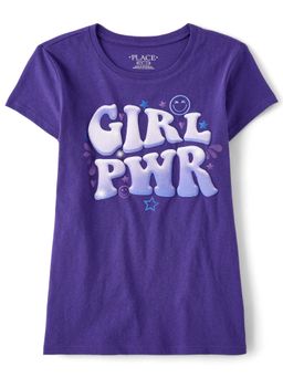 The Children's Place - Girls Purple Printed T-Shirt