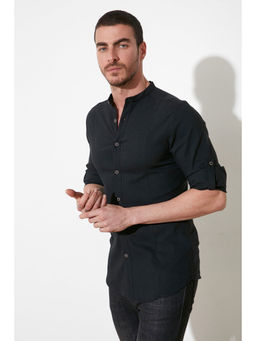 Trendyol - Man Black Casual Shirt