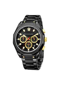 Giordano - Men Textured Black Dial Analog Watch - GZ-50201 (M)