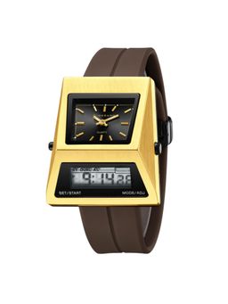Giordano - Men Triangle Shape Black Dial Analog Watch - GZ-50205 (M)